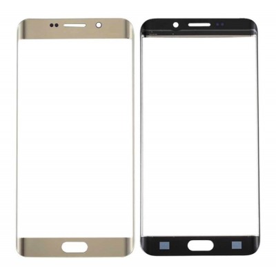 Replacement Front Glass For Samsung Galaxy S6 Edge Plus Usa Gold By - Maxbhi Com
