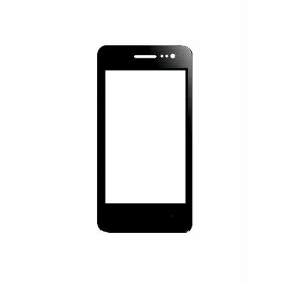 Replacement Front Glass For Videocon Infinium Z40 Pro Black By - Maxbhi.com