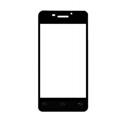 Replacement Front Glass For Celkon Campus Buddy A404 Black By - Maxbhi.com