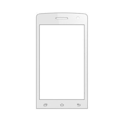 Replacement Front Glass For Champion My Phone 43 White By - Maxbhi.com