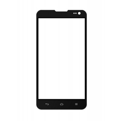 Replacement Front Glass For Cheers Smart Turbo 3g Black By - Maxbhi.com