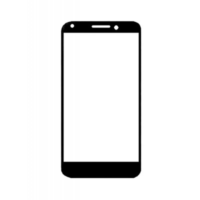 Replacement Front Glass For Intex Aqua Strong 5.1 Black By - Maxbhi.com
