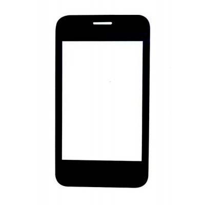 Replacement Front Glass For Intex Cloud X12 Black By - Maxbhi.com