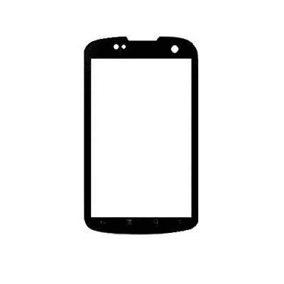 Replacement Front Glass For Micromax A70 Black By - Maxbhi.com