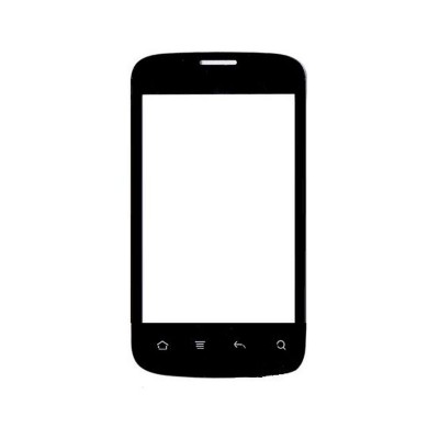 Replacement Front Glass For Micromax Ninja A27 Black By - Maxbhi.com
