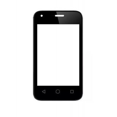 Replacement Front Glass For Panasonic Love T10 Black By - Maxbhi.com
