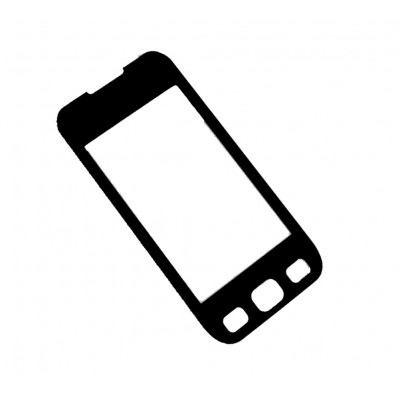 Replacement Front Glass For Samsung S5333 Wave333 Black By - Maxbhi.com