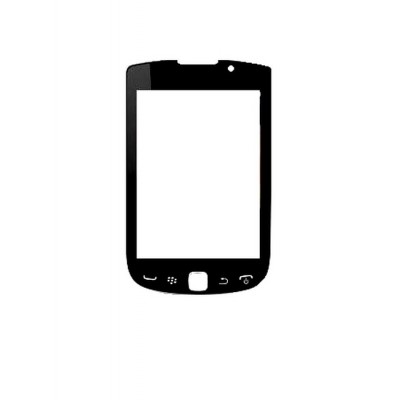 Replacement Front Glass For Blackberry Bold Slider 9900 Black By - Maxbhi.com