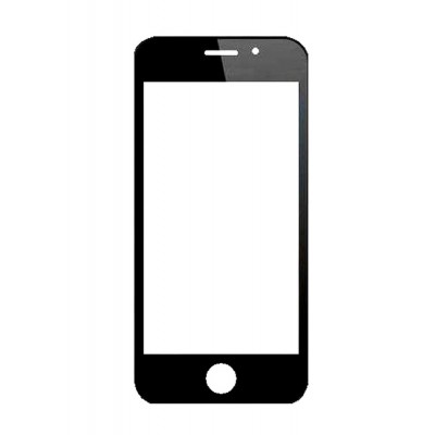 Replacement Front Glass For Maxx Msd7 Smarty Ax5i Duo Black By - Maxbhi.com