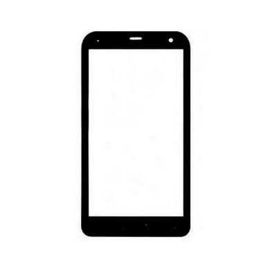 Replacement Front Glass For Motorola Defy Xt535 Black By - Maxbhi.com