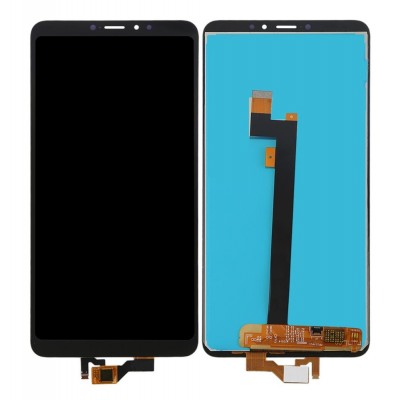 Lcd With Touch Screen For Xiaomi Mi Max 3 Black By - Maxbhi Com