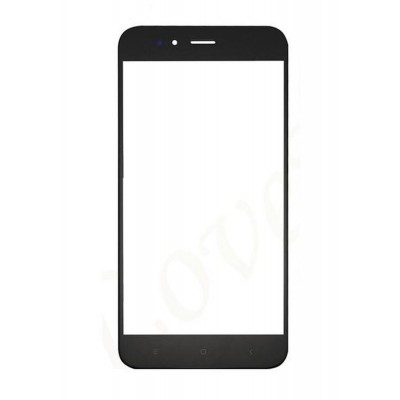 Replacement Front Glass For Xiaomi Mi 5x Black By - Maxbhi.com