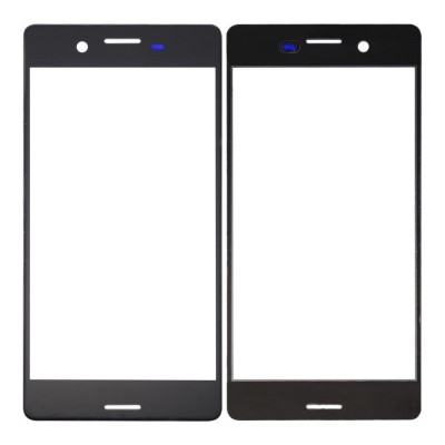 Replacement Front Glass For Sony Xperia X Black By - Maxbhi Com
