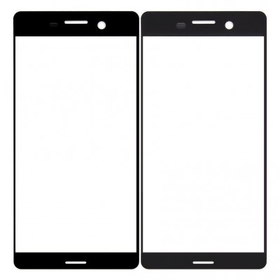 Replacement Front Glass For Sony Xperia X Dual F5122 Black By - Maxbhi Com