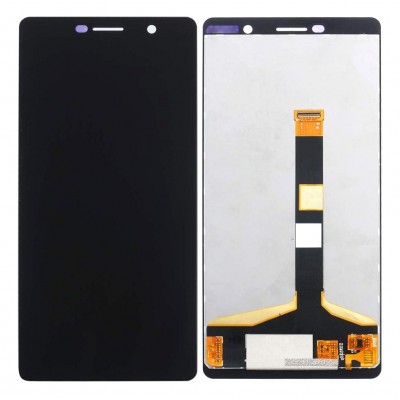 Lcd With Touch Screen For Nokia 7 Plus Black By - Maxbhi Com