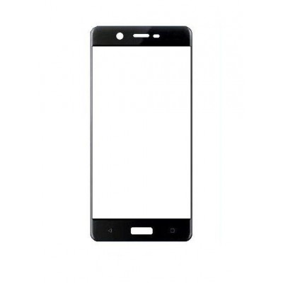 Replacement Front Glass For Nokia 4 Black By - Maxbhi.com