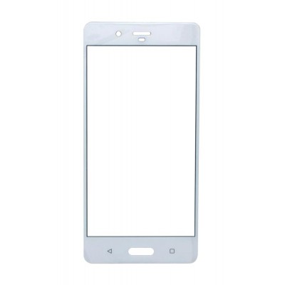 Replacement Front Glass For Nokia 8 White By - Maxbhi Com