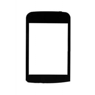 Replacement Front Glass For Nokia C208 Black By - Maxbhi.com