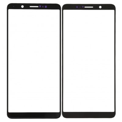 Replacement Front Glass For Vivo V7 Black By - Maxbhi Com