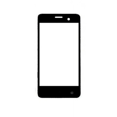 Replacement Front Glass For Micromax Canvas Spark 2 Plus Black By - Maxbhi.com