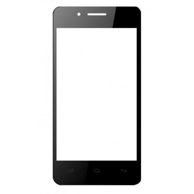 Replacement Front Glass For Micromax Bharat 2 Plus Black By - Maxbhi.com