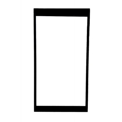 Replacement Front Glass For Micromax Canvas Fire 4g Plus Black By - Maxbhi.com