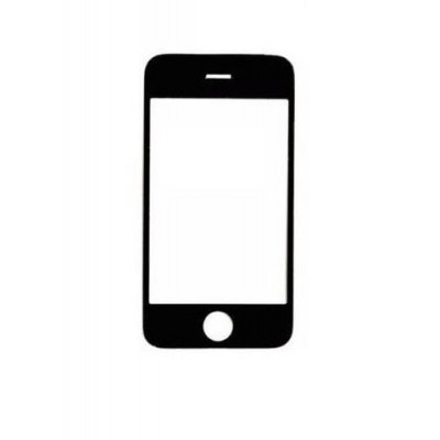 Replacement Front Glass For Apple Iphone 3g 16gb Black By - Maxbhi.com