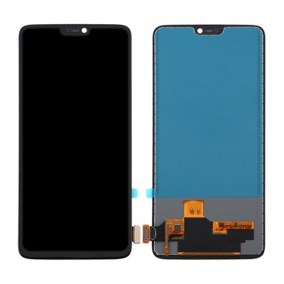 Lcd With Touch Screen For Oneplus 6 Black By - Maxbhi Com