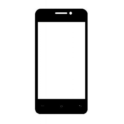 Replacement Front Glass For Lava A32 Black By - Maxbhi.com