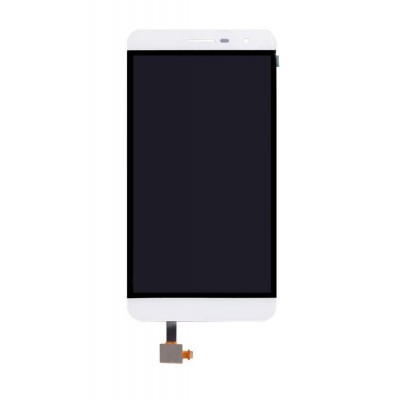 Lcd With Touch Screen For Lava X46 White By - Maxbhi.com