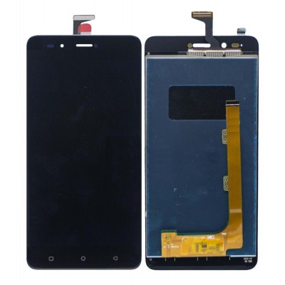 Lcd With Touch Screen For Lava Z90 Black By - Maxbhi Com