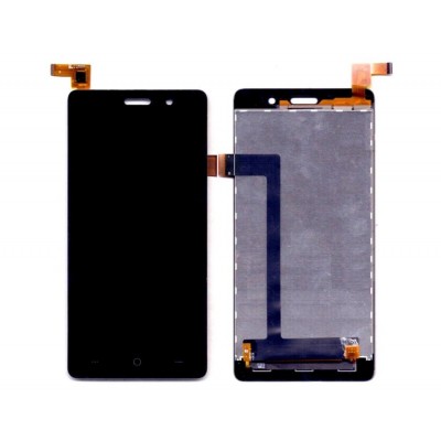 Lcd With Touch Screen For Lyf Water 6 Black By - Maxbhi Com