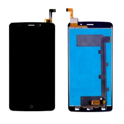 Lcd With Touch Screen For Lyf Wind 3 White By - Maxbhi Com