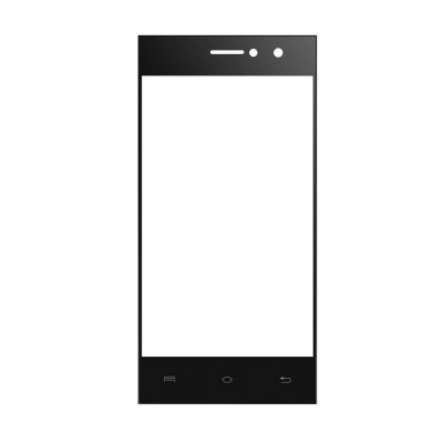Replacement Front Glass For Lava A76 Plus Black By - Maxbhi.com