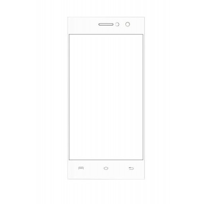 Replacement Front Glass For Lava A76 Plus White By - Maxbhi.com