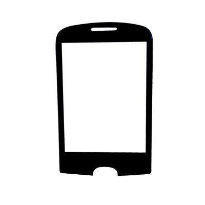 Replacement Front Glass For Lava C51 Black By - Maxbhi.com