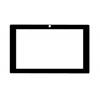 Replacement Front Glass For Lava Etab Z7h Plus Black By - Maxbhi.com