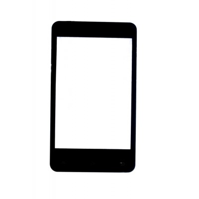 Replacement Front Glass For Lava Flair E3 Black By - Maxbhi.com