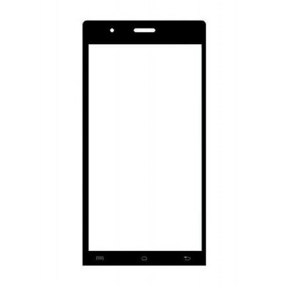 Replacement Front Glass For Lava Icon Black By - Maxbhi.com