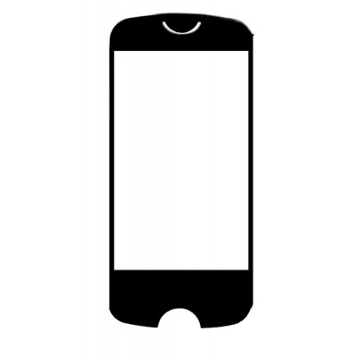 Replacement Front Glass For Lava M70 Black Blue By - Maxbhi.com