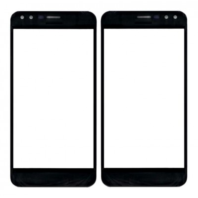 Replacement Front Glass For Lava Z70 Black By - Maxbhi Com