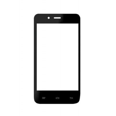 Replacement Front Glass For Lyf Flame 4 Black By - Maxbhi.com