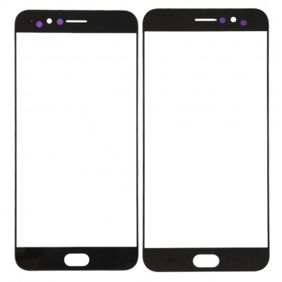 Replacement Front Glass For Oppo R11 Plus Black By - Maxbhi Com