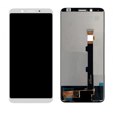Lcd With Touch Screen For Oppo A75s White By - Maxbhi Com
