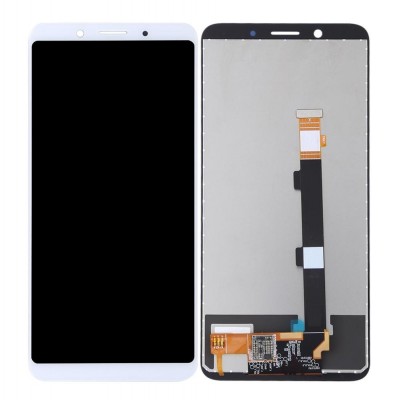 Lcd With Touch Screen For Oppo F5 White By - Maxbhi Com