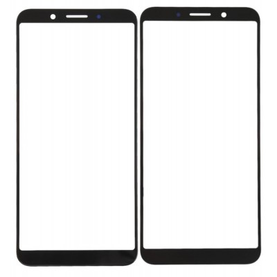 Replacement Front Glass For Oppo A83 Black By - Maxbhi Com