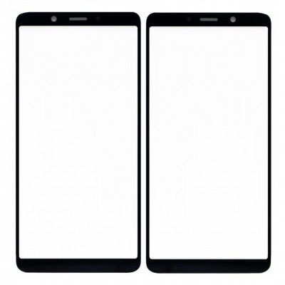 Replacement Front Glass For Oppo F5 Black By - Maxbhi Com