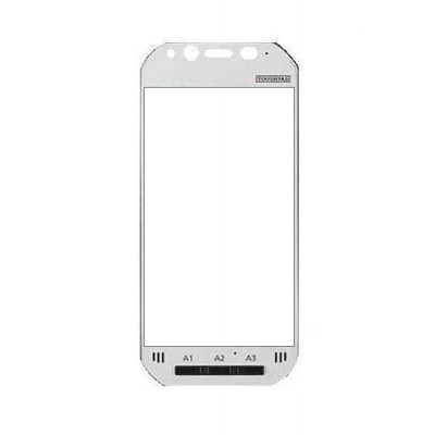 Replacement Front Glass For Panasonic Toughpad Fzn1 White By - Maxbhi.com