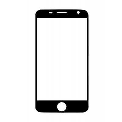Replacement Front Glass For Panasonic Eluga Prim Black By - Maxbhi.com