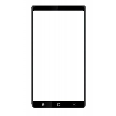 Replacement Front Glass For Panasonic P100 Grey By - Maxbhi.com